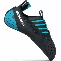 Coupon 🌟 Chaussons Escalade SCARPA INSTINCT S BLACK AZURE 22 Bleu / Noir ✨
