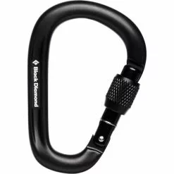 Meilleure vente ⌛ Mousquetons Escalade BLACK DIAMOND PEARLOCK SCREWGATE CARABINER BLACK 23 Noir 🎁