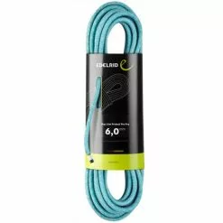 Sortie ✨ Cordelettes Escalade EDELRID RAP LINE PROTECT PRO DRY 6MM ICEMINT 60 M 22 Bleu ⌛