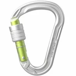 Nouveau ⌛ Mousquetons Escalade EDELRID HMS STRIKE SCREW II SILVER 23 Gris / Vert 👍