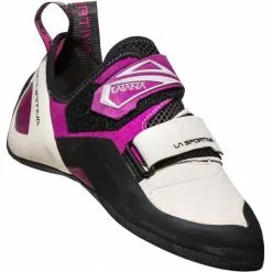 Sortie 🎉 Chaussons Escalade LA SPORTIVA KATANA W WHITE/PURPLE 23 Blanc / Violet / Noir 👏
