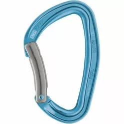 Coupon 👏 Mousquetons Escalade PETZL DJINN COURBE BLEU 22 Bleu 🔔