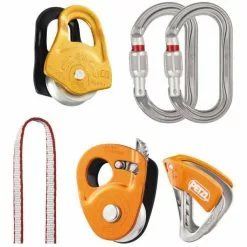 Meilleure vente ❤️ Kits Secours Crevasse PETZL KIT SECOURS CREVASSE 22 Gris / Orange 🧨