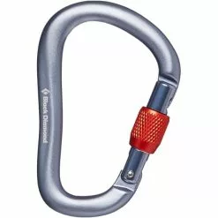 Coupon 😍 Mousquetons Escalade BLACK DIAMOND ROCKLOCK SCREWGATE CARABINER GRAY 23 Gris 🧨