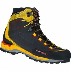 Tout neuf ⌛ Chaussures Alpinisme LA SPORTIVA TRANGO TECH LEATHER GTX BLACK/YELLOW 22 Noir / Jaune 🥰