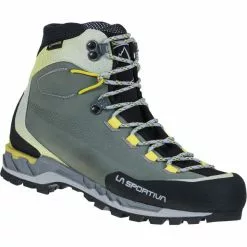 Meilleur prix 🧨 Chaussures Alpinisme LA SPORTIVA TRANGO TECH LEATHER 👩 WOMAN GORE-TEX CLAY/CELERY 22 Vert / Jaune 🛒