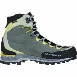 Meilleur prix 🧨 Chaussures Alpinisme LA SPORTIVA TRANGO TECH LEATHER 👩 WOMAN GORE-TEX CLAY/CELERY 22 Vert / Jaune 🛒 -Escalade Alpinisme Boutique 9 70852 21t909715 03