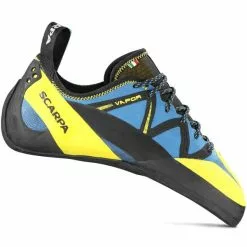 Promo ❤️ Chaussons Escalade SCARPA VAPOR LACE 21 Bleu / Jaune / Noir 🌟