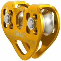 Acheter 🔥 Poulies Escalade BEAL TRANSF'AIR TWIN B 23 Jaune ✨