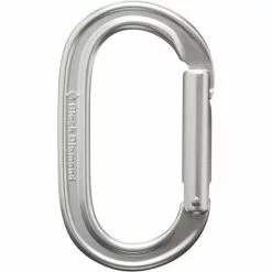 Tout neuf 🎉 Mousquetons Escalade BLACK DIAMOND OVAL KEYLOCK CARABINER POLISHED 22 Gris 🛒