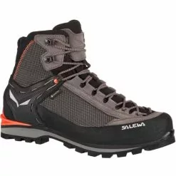 Bon marché 🛒 Chaussures Alpinisme SALEWA MS CROW GORE-TEX WALLNUT/FLUO ORANGE 22 Noir / Marron 🤩