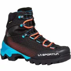 Sortie 🧨 Chaussures Alpinisme LA SPORTIVA AEQUILIBRIUM ST 👩 WOMAN GORE-TEX BLACK/HIBISCUS 22 Noir / Bleu / Rouge 🎁