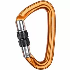 Vente flash ❤️ Mousquetons Escalade GRIVEL ROCK SAFETY CARABINER K3N PLUME SCREW LOCK 22 Orange 😀
