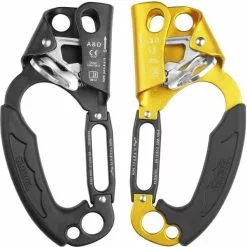 Coupon 😉 Bloqueurs Escalade GRIVEL ROCK SAFETY A&D ASCENDER DESCENDER 22 Noir / Jaune 🎉