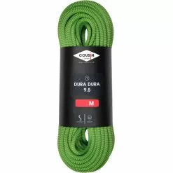 De gros ⭐ Cordes Escalade COUSIN TRESTEC DURA DURA 9.5MM X 80M GREEN SPRING 22 Vert 💯