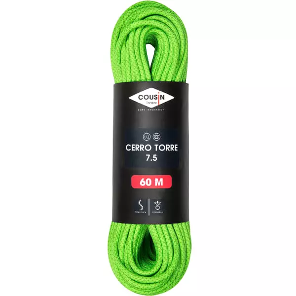 Grosses soldes 🔥 Cordes Escalade COUSIN TRESTEC CERRO TORRE 7,5MM X 60M GREEN CITRUS 22 Vert 👍 3 Grosses soldes 🔥 Cordes Escalade COUSIN TRESTEC CERRO TORRE 7,5MM X 60M GREEN CITRUS 22 Vert 👍
