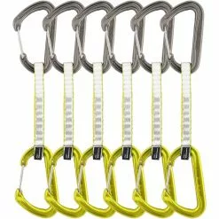 Vente flash ⌛ Dégaines Escalade DMM CHIMERA QUICKDRAW 12CM LIME 6 PACK 21 Gris / Jaune / Blanc 😀