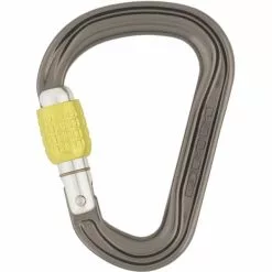 Grosses soldes 🌟 Mousquetons Escalade DMM PHANTOM HMS SCREWGATE TITANIUM 21 Gris / Jaune 🔥