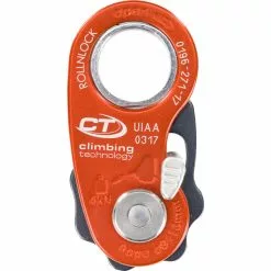 Offres 😉 Poulies Escalade CLIMBING TECHNOLOGY ROLLNLOCK 22 Orange / Gris 😉